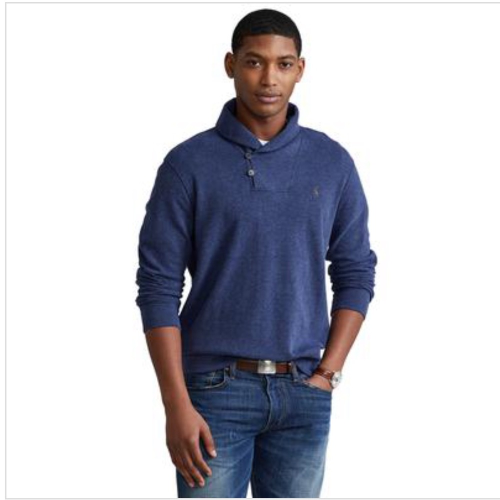 Polo Ralph Lauren Interlock Shawl Pullover- XL